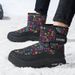 Men's Winter Snow Boots Waterproof Hiking Shoes, Thermal Fleece Lined High Top Anti-Slip Trekking Boots Plus Size For Women Couple Outdoor_voghion.com