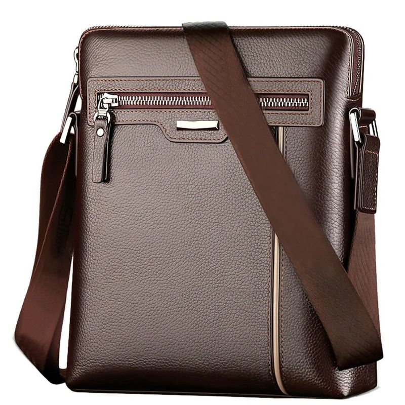 Leder Männlich Casual Schulter Messenger Tasche Mode Umhängetasche Bolsas Business Tote Mochila Satchel Handtasche_voghion.com