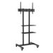 32 Portable TVs Cart TV For 70 TV With AudioVisu Mobile Stand Tray Adjustable Mobile Double Inch Wheels To TV Stand For Height_voghion.com