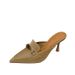 Summer Plus Size Heel Closed-Toe Sandals For Women, Sexy Pointed Toe Stiletto Fashion, Fitting Room Half Slippers, High_voghion.com
