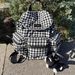 Checkered Women's Large Capacity Bow Backpack Casual Nylon School Bag 2025 New_voghion.com