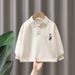 Boy Polo Shirt Hoodie Spring And Autumn Foreign Style Baby Autumn Top Children Handsome Fried Street Tide_voghion.com