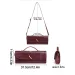 Designer 2025 Bury Cherry Wine Red Envelope Upscale New Handbag European And American Fashion Crocodile Flip Hand Organ_voghion.com