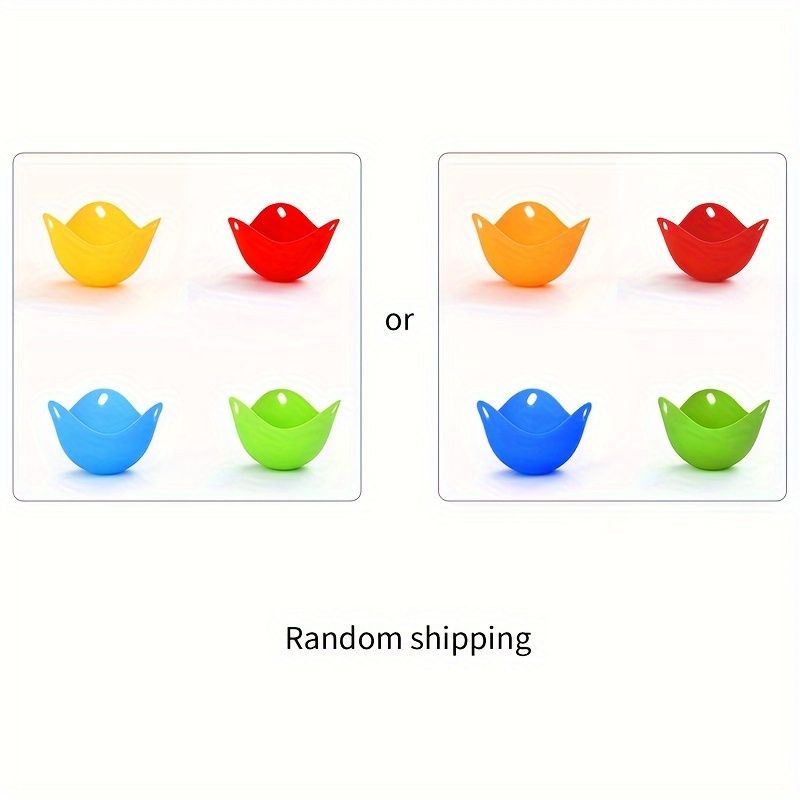 Siliconen eierpocheerders - Set van 4 voor magnetron, airfryer, fornuis - BPA-vrije keukengadgets voor perfect gepocheerde eieren_voghion.com