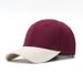 Cappello da baseball versatile con fibbia in rame, a sei pannelli, in puro cotone di alta qualità, con motivo a becco d'anatra e blocchi di colore_voghion.com
