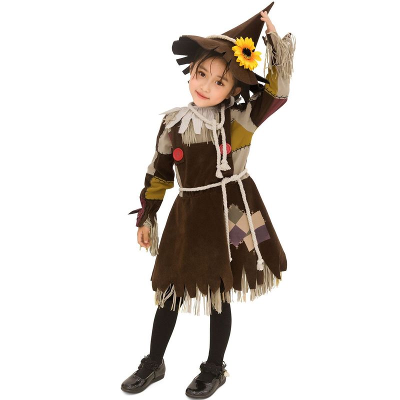 Halloween-barnehagejentefugleskremseldrama-kostyme til sceneopptreden, trollmannen fra Oz-prinsessekjole_voghion.com