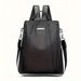 Mini Simple Small Anti-Theft Backpack, Two-way Shoulder Bag, Waterproof Bookbag For Sool & Travel (12.2*11.02*4.72)_voghion.com