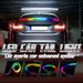 51 Inch Coloured Drift Tail Light Universal LED Car Carbon Fibre Car Trunk Roof Wing Light Strip With Turn Signal 12v_voghion.com