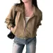 Cappotto corto a maniche lunghe, versatile, casual, ampio e alla moda, per donna, stile coreano chic, primavera e autunno_voghion.com