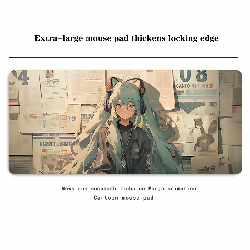 Hatsune Future Mouse Υπερμεγέθης Anime Δευτερεύον Στοιχείο Αγόρια Ηλεκτρονικά Αθλητικά Παιχνίδια Επιτραπέζιο Χαλί Πληκτρολόγιο Υπολογιστή Επιτραπέζιο Μαξιλάκι_voghion.com