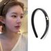 Zhao Lusi Same Style Gouden Puppy Koreaanse Lakleer Zwarte Haarband Vrouwen Hoge Kroon Hoofdband Clip Haaraccessoire_voghion.com