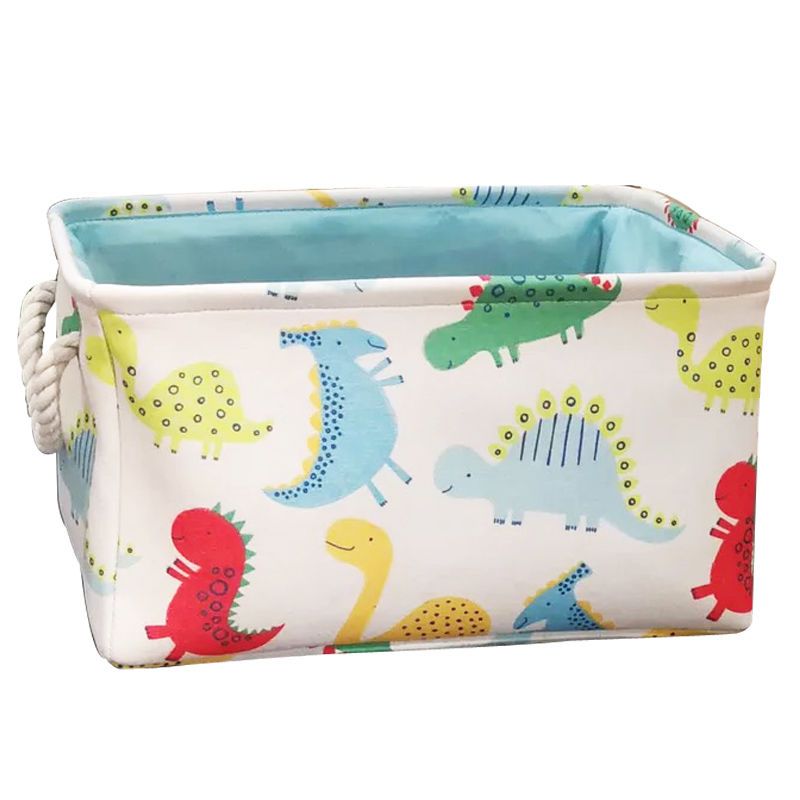 Fabric Children's Toy Three-Layer Thickened Laundry Bin Box Organizer Storage Basket_voghion.com