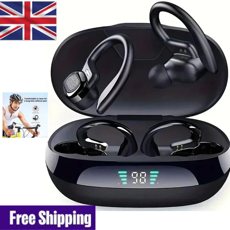 TWS Sports Wireless Bluetooth Earphones Headphones Ear Hook Running Bass Earbuds_voghion.com