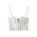 Summer New Striped Corset-Style Top And Mid-Length Skirt Set For Women2964192_voghion.com