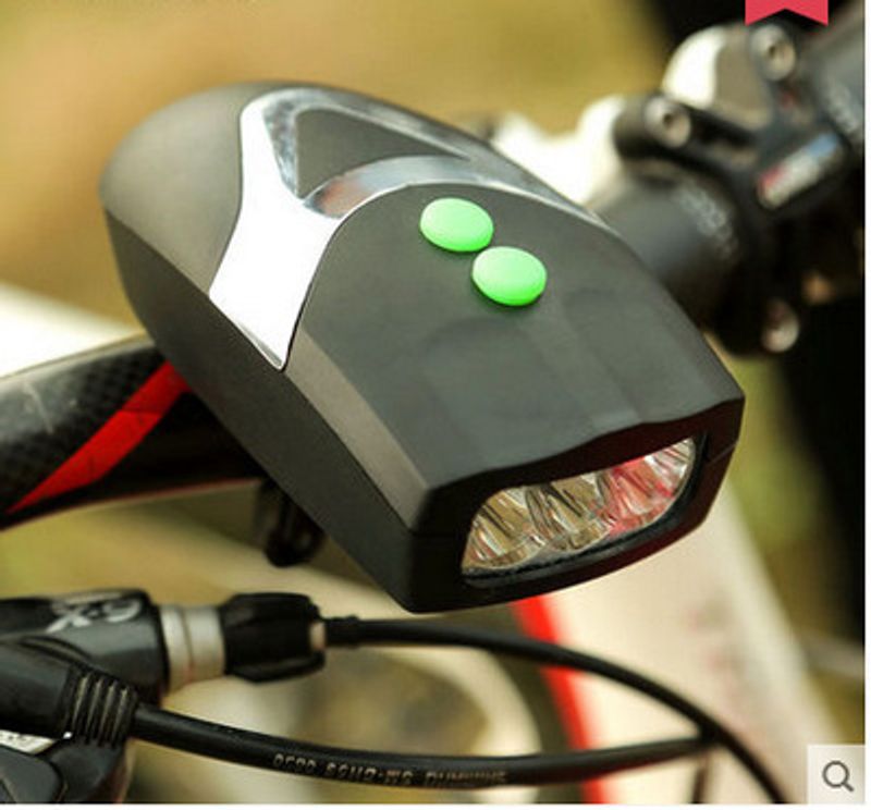 Klakson z przednim rowerem górskim oświetlony głośny dzwonek elektroniczny akcesoria do oświetlenia roweru sprzęt rowerowy_voghion.com