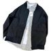 Loose And High-end Jacket For Men, Light Colored Stand Up Collar, Couple Baseball Jacket, Flight Suit Jacket_voghion.com
