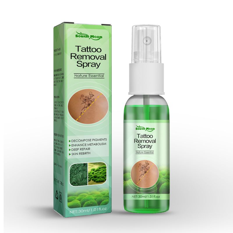 South Moon Green Algae Print Remover Tattoos Cleaning, Lightening, Removing, and Gentle, Non irritating_voghion.com