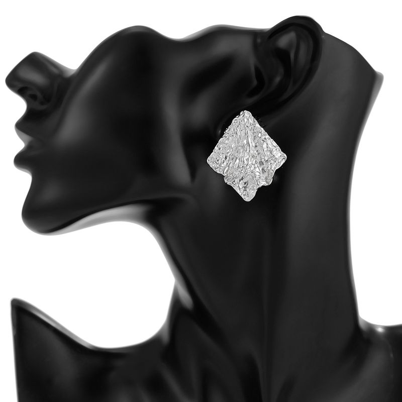 Pleated For Women New Style Personality Earrings Fashionable Trendy Irregular Temperament Jewelry Ear Studs_voghion.com
