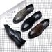 Summer New Brogue Formal Business Casual Leather British Style Carved Low-top Men's Shoes_voghion.com