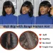 Short Bob Wigs With Bangs Straight Bob Wig With Bangs Glueless Human Hair Wigs 100% Ready to Go Straight Hair Bob Wigs Brazilian_voghion.com