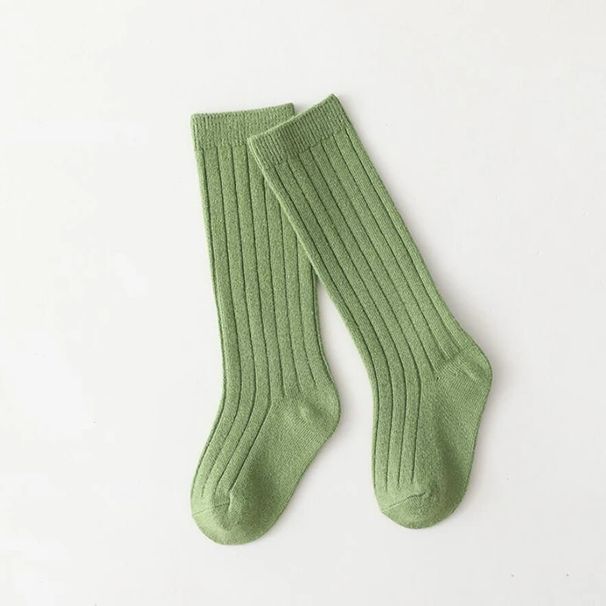 Spanska barn randiga pojkar och flickor bomullsstrumpor Andas Knähöga Baby Lång Skoluniformstrumpor 0-7 år_voghion.com