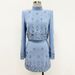 Women's Clothing celebrity fashion new heavy beaded diamond short top skirt suit two piece suit_voghion.com
