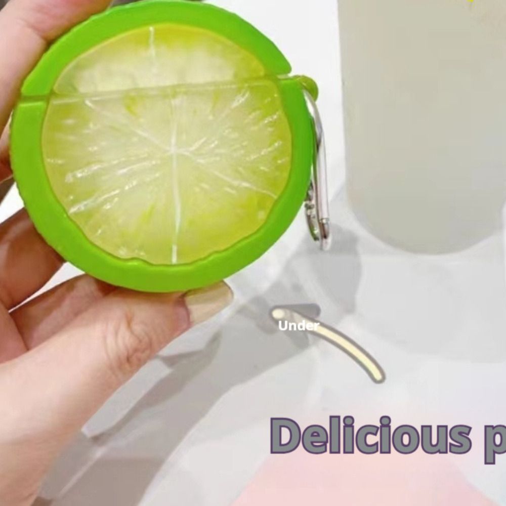 Ins Creative Lemon 3 Schutzhülle Airpod Geeignet für Airpods 2. Pro Drahtlose Bluetooth-Kopfhörer 1 3. AIPods2_voghion.com