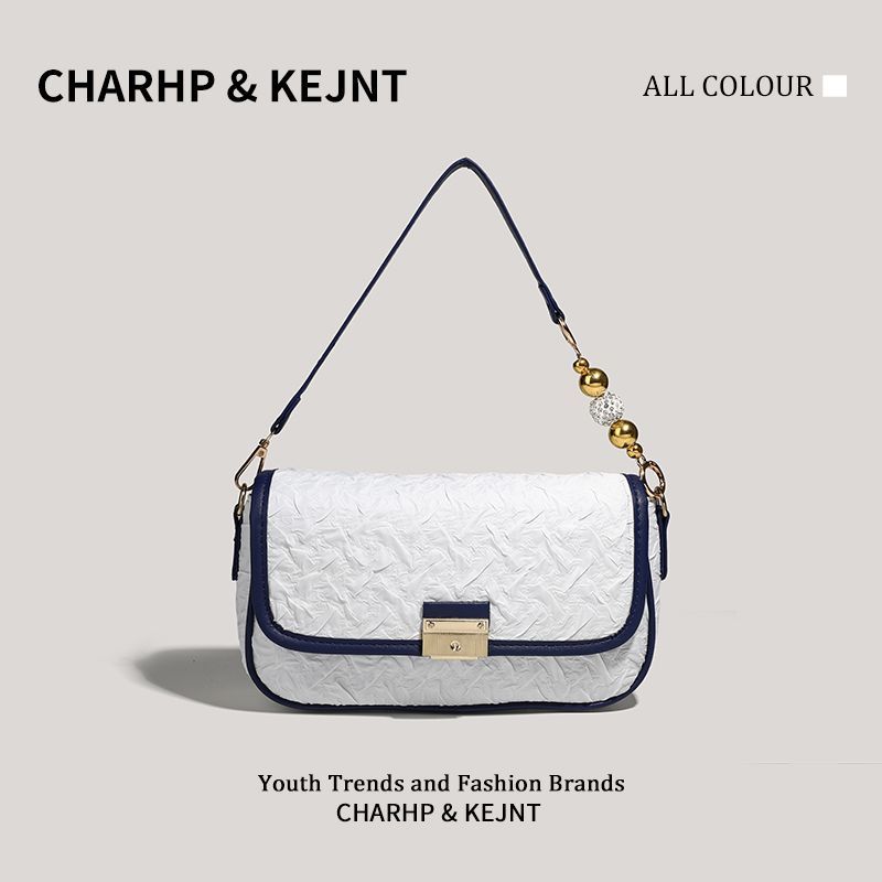 CHARHP&KEJNT Borsa a tracolla piccola quadrata con tracolla singola premium piegata leggera di lusso Spicy Girl sotto le ascelle_voghion.com
