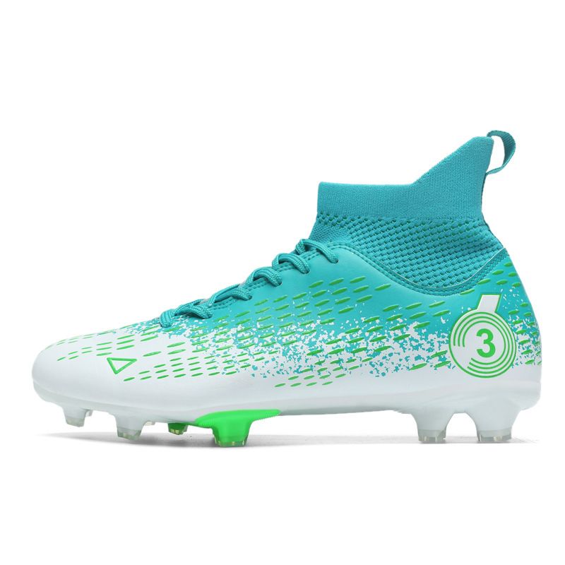 Men's Breathable High-Top Football Boots Pirate Style With Short And Broken Studs_voghion.com