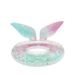 Glitter Mermaid Tail Swim Ring - Inflatable Pool Float With Handles & Safety Seat (Non-Toxic PVC Waterproof Includes Repair Patch & Air Pump)_voghion.com