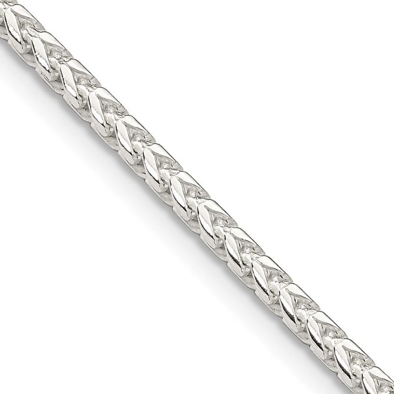 Sterling Silver 2.55mm D/C Square Franco Chain_voghion.com