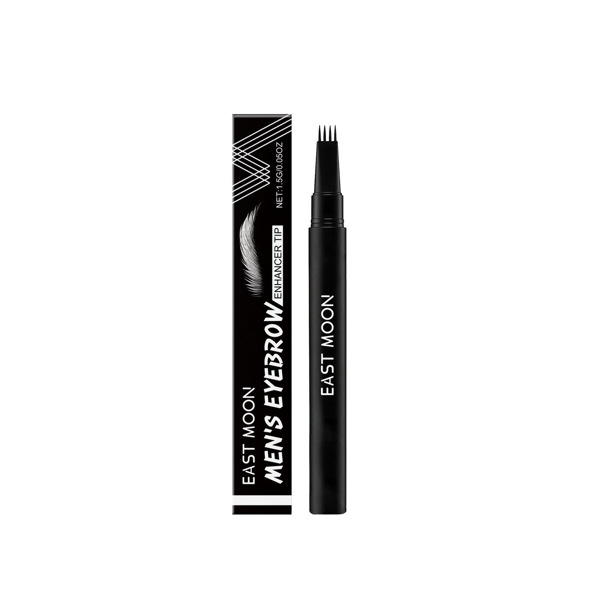 Men's Four-Prong Eyebrow Pencil Daily Color-Enhancing Shaping Natural Smooth Brow_voghion.com