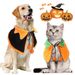 New Double-Sided Pumpkin Reversible Dog Cape Pet Cat Cute Halloween Accessories_voghion.com