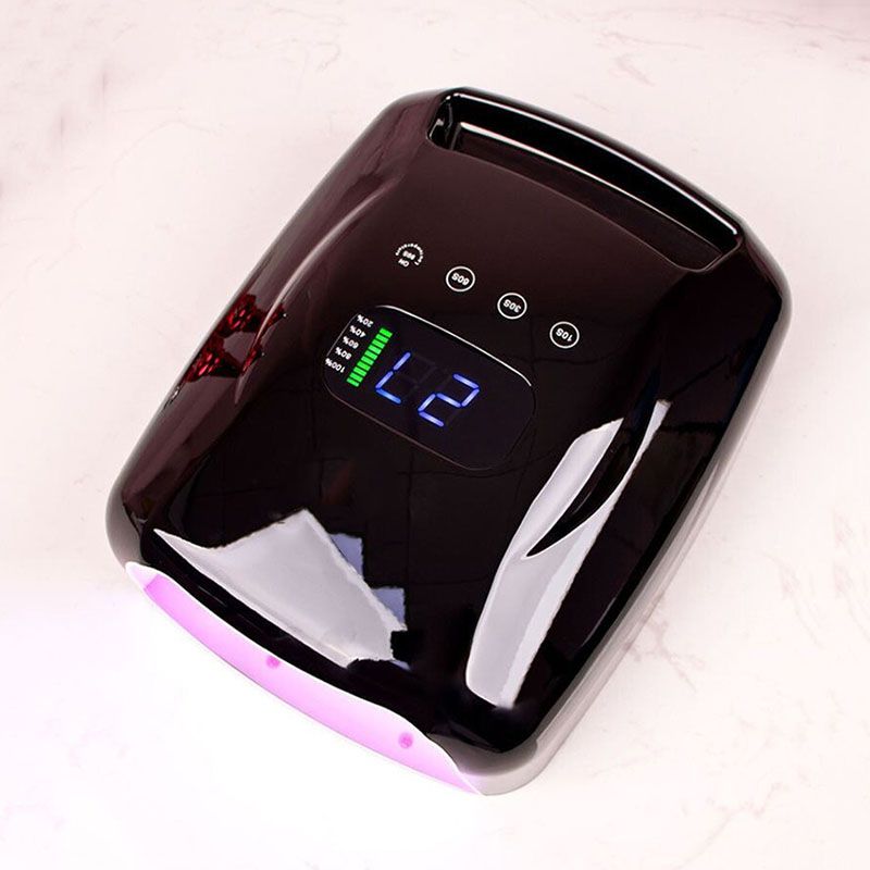 Επαναφορτιζόμενη λάμπα νυχιών 96W για βερνίκι νυχιών, ασύρματο μανικιούρ, στεγνωτήριο πεντικιούρ, μηχανή LED για νύχια, ασύρματη λάμπα UV LED για νύχια_voghion.com