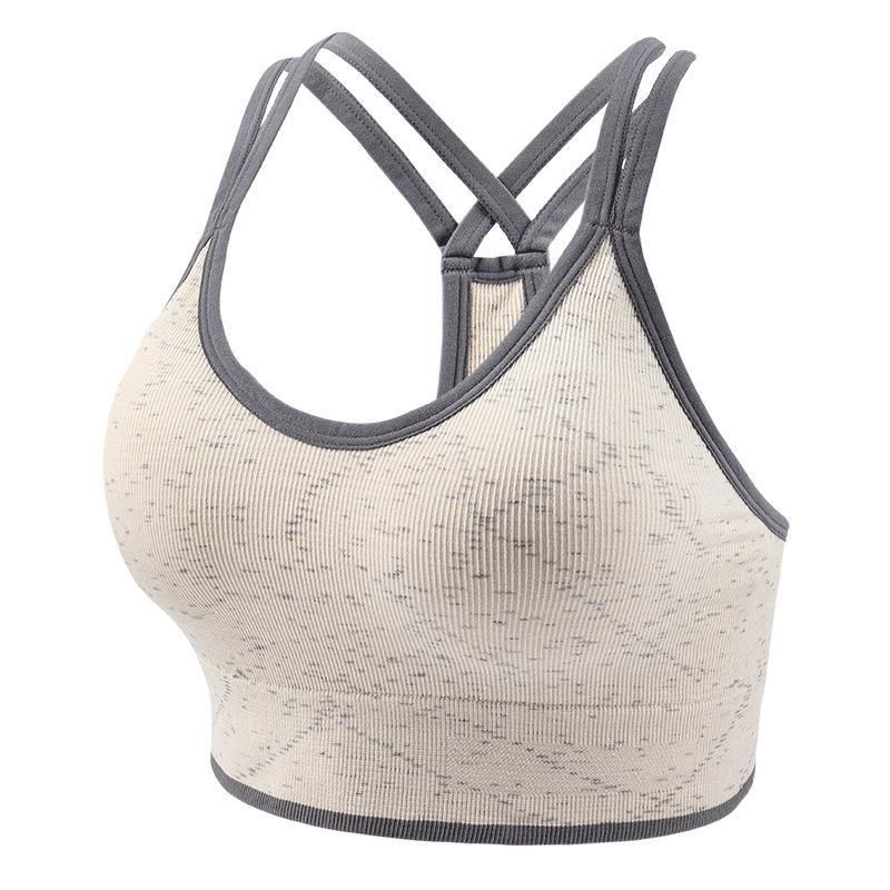 Spring Summer Autumn Winter Sports Bra Beautiful Back Quick-Dry Shockproof Running Fitness Pilates Wireless Yoga Vest_voghion.com