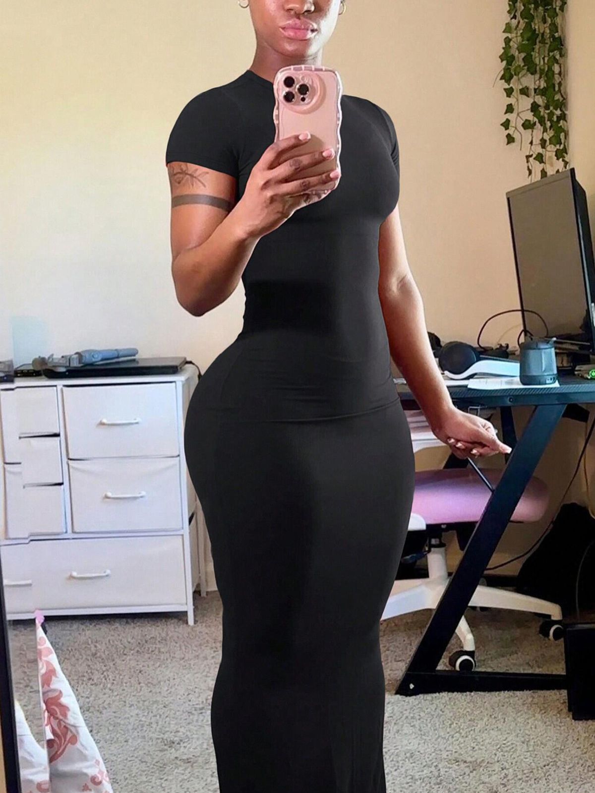 Naiste riided suur suurus õhuke kleit_voghion.com