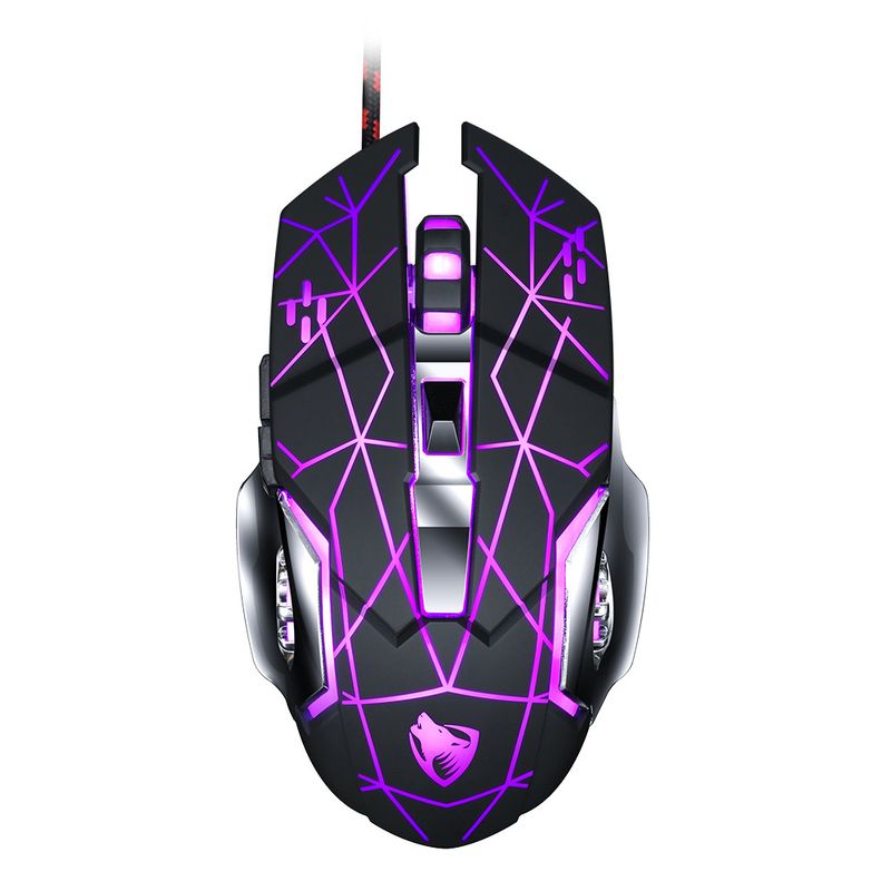 V Wired New Game Mouse ro Programming Mechanical mouse DPI Professional gaming computer mouse for LoL_voghion.com