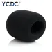 YCDC 2 pièces noir 1.4 "/3.5cm Microphone de scène portable pare-brise mousse micro couverture karaoké DJ doux éponge capuchon de haute qualité_voghion.com