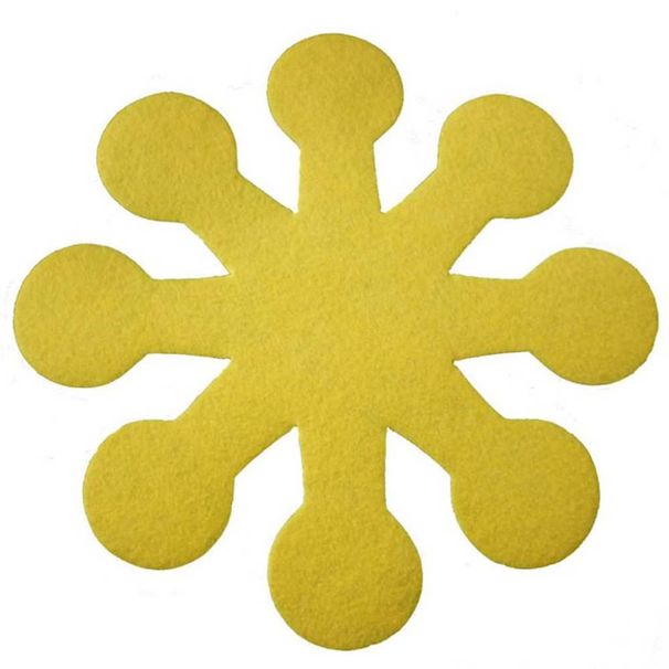 Set di 3 protezioni per pentole e piatti pasquali a forma di fiore, cuscinetti antigraffio, divisori, sottobicchieri e sottobicchieri._voghion.com