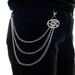 Fashion Pentagram For Accessories, Men's And Women's Punk Multi-layer Metal Pants Chain_voghion.com