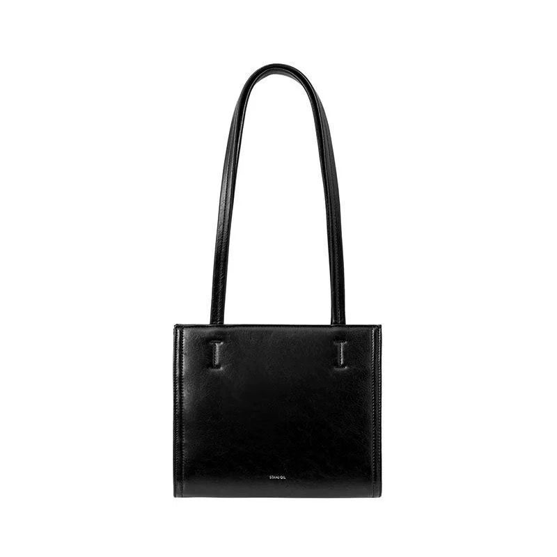 Bolso tote coreano de 7 colores, estilo oblongo, tipo stand, para mujer, de gran capacidad._voghion.com