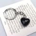 Natürlicher Kristall-Achat-Synthesestein, Liebes-Schlüsselanhänger, herzförmiger Anhänger, DIY-Geschenkbox, Schmuckzubehör_voghion.com