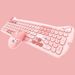 Mofii Gradient Kitty Pink Cute Small Wireless Keyboard Mouse For Girls Quiet And Silent_voghion.com