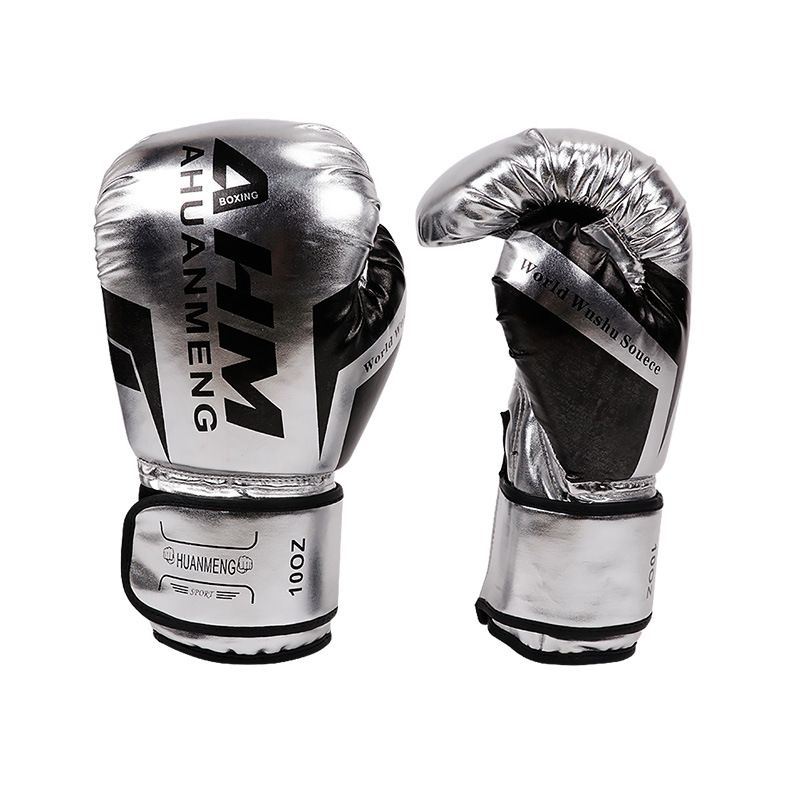 Adult Muay Thai Sanda Tear-Resistant PU Boxing Combat Competition Gloves_voghion.com