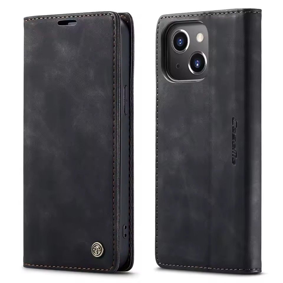 Magnetic Leather Wallet Case For IPhone 17 16 15 14 13 12 11 Pro Max 16E XS MAX XR 7 8 16 Plus Cards Slot Stand Book Phone Cover_voghion.com