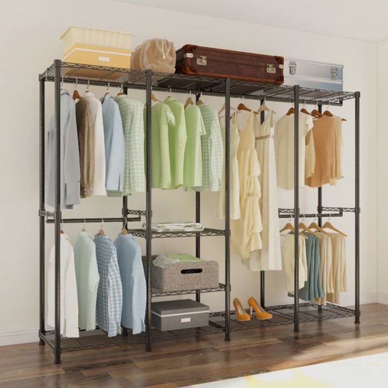 Rack Cm Metal Clothes Portable Closet Garment 190 X Sh Clothes Hanger Wire Rack X 40 Garment 190 Organizer Rack Heavy Home Duty_voghion.com