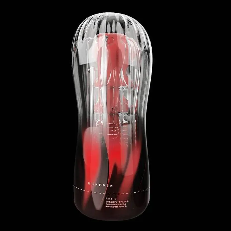 Male Masturbator Real For Men Vacuum Pocket Endurance Exercise Transparent Masturbation Cup Sex Toy Adult Goods_voghion.com