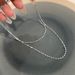 Sparkling double-layer metal necklace for women, summer choker, temperament necklace, light luxury, niche clavicle chain_voghion.com
