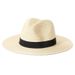 Cappello da spiaggia con protezione solare, stile coreano, Panama, da uomo, in tessuto Jazz_voghion.com