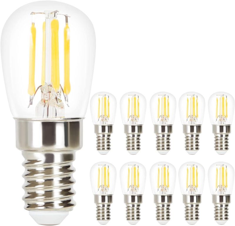 10ER LED E14 Glühbirne - ST25 WarmWeiß Lampe 4W 2700K Edison Glühlampe Retro Filament Birnen Energiesparlampe Für Haus Café Bar Nicht Dimmbar_voghion.com